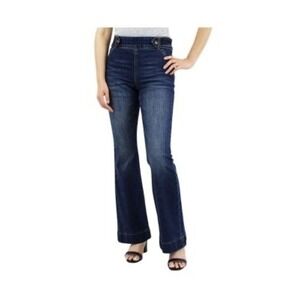 Indigo Poppy Ultra Compression Pull-on Tummy Control Bootcut/Flare Jeans 14 boho